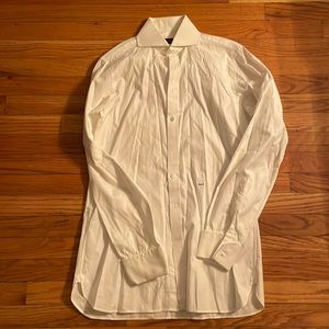 Turnbull & Asser formal white dress shirt with French Cuffs.